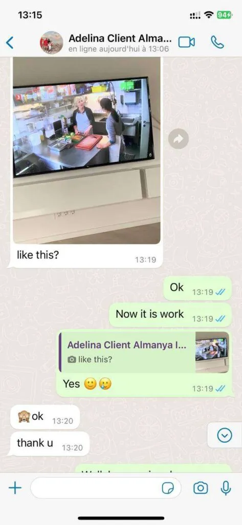 WhatsApp customer satisfaction proof chat screenshot 4